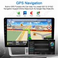 thumbnail image 5 of 10.1" 4GB+64GB Car Stereo For Scion xB 2008-2015, 2 DIN Android 15 Head Unit with Wireless CarPlay Android Auto, GPS Navigation, DVR, SWC, Mirror Link, Split Screen,AHD Backup Camera & Microphone, 5 of 13