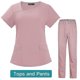 thumbnail image 1 of Venta al por mayor de conjuntos de ropa médica para mujer, traje de uniforme para enfermería, conjuntos de uniformes médicos para enfermera, accesorios médicos rosa, 1 of 1
