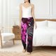 thumbnail image 4 of Balery Pink Blossoms Butterfly Pantalones de pijama para mujer, pijamas ultraligeros, pantalones de estar por casa-X-Large, 4 of 6