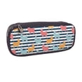 thumbnail image 2 of Lsque Colorful Llama Printed Big Capacity PU Leather Pencil Case Large Pencil Pouch Stationery Pen Bag Pencil Holder for Teen, 2 of 6