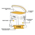 thumbnail image 4 of RTIC Soft Cooler 12 latas, bolsa aislada, caja de hielo portátil para almuerzo, playa, bebidas, viajes, camping, picnic, coche, viajes, enfriador flotante a prueba de fugas con cremallera, negro, 4 of 5