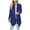 Blue, variant on Women's Draped Front Open Cardigan Casual Long Sleeve Lightweight Cardigans Sweaters Duster
