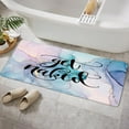 thumbnail image 3 of Get Naked Bathroom Rugs, Get Naked Purple White Abstract Grey Ombre Bathroom Rugs Set Funny Quote Gradient Modern Bathroom Rug Mat 17X48inch, Extra Soft and Absorbent Bath Rugs, 3 of 3