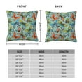 thumbnail image 2 of Pofeuu Retro Flying Butterflies Print Double-sided plush pillowcase Square Throw Pillow Covers Pillows Cover for Living Room Bedroom Sofa Couch Cushion Cover（No pillow core）-20"x20", 2 of 7