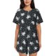 thumbnail image 1 of Fotbe Turtle Conjunto de Pijama Estampado para Mujer, 2 Piezas, Ropa de Dormir con Camiseta de Manga Corta y Shorts Suaves-Large, 1 of 6