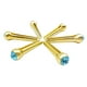 thumbnail image 4 of Pasadores de Puente CUTICAT 6 Piezas Con Puntos de Cristal para Guitarra Acústica Azul, 4 of 5