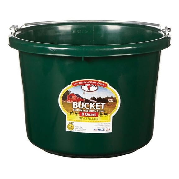 Little Giant 8 qt. Round Plastic Bucket - Green