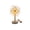 D, variant on 2026 Edition Dandelion Acrylic LED Night Light, USB Powered Bedside Desk Lamp for Adults, Geometric Flower Silhouette Sleep Light with Base, Modern Warm Aesthetics Tabletop Lamp