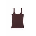 thumbnail image 3 of Forever 21 WGA Cotton Cropped Tank Top, Color-Brown, Size-M, 3 of 5