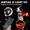 thumbnail image 3 of YUNOVA IPX7 Waterproof LED Light Up Dog Collar, Type-C Rechargeable Glowing Pet Collar with AirTag Holder, Compatible with Apple AirTag, 3 Modes for Night Safety, 3 of 6