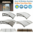 thumbnail image 1 of GOOD OFFER!Goorabbit Window & Door Awning,118/78/39 inch Window Awning Outdoor Polycarbonate Hollow Sheet Door Patio Canopy(29"x39",Transparent Board & White Holder), 1 of 14