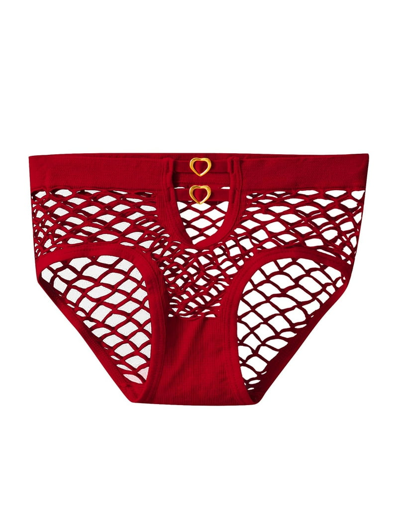 WANYNG Women Panties Mid Waist Briefs Figure Net Hollow Underwear High Elasticity Lingerie Workout for Women No Gender Neutral Adult - Walmart.com