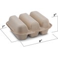 thumbnail image 3 of MT Products Pulp Taco Holder - 8" x 7" x 3" Holds 3 Tacos Take-Out Containers - Pack of 15, 3 of 8