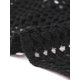 thumbnail image 5 of SUÉTER DE MANGA LARGA DE PUNTO CROP CON ESCOTE EN V Y FRONTAL RETORCIDO HOLLOW OUT PARA MUJERES CHIC CASUAL NEGRO L, 5 of 5