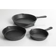 thumbnail image 2 of BrylaneHome 3 Piece Cast Iron Skillet Set Cookware Heavy-Duty Professional Quality Pan Cookware Set, 2 of 2