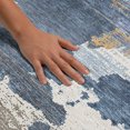 thumbnail image 3 of Addison Rugs Mayfield Premium Machine Washable Transitional Abstract Denim Rectangle Rug, 3' x 5', 3 of 8