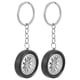 thumbnail image 2 of 2 llaveros para coche, diseño de rueda de coche, con forma de anillo, para decorar llaves de coche., 2 of 7
