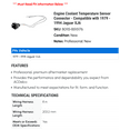thumbnail image 2 of Engine Coolant Temperature Sensor Connector - Compatible with 1979 - 1994 Jaguar XJ6 1980 1981 1982 1983 1984 1985 1986 1987 1988 1989 1990 1991 1992 1993, 2 of 2