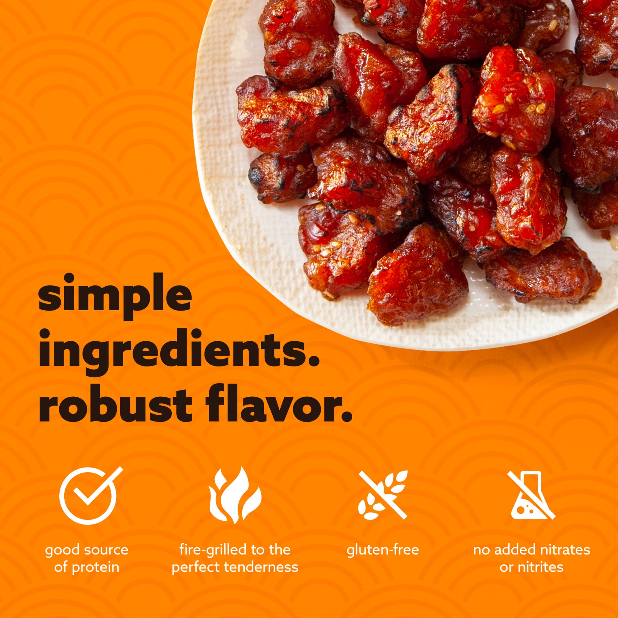 (3 pack) Golden Island, Korean BBQ, Pork Snack Bites, 100% Pork, 2.85oz bag