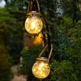 thumbnail image 6 of BVXEEP Solar Lights Outdoor, Solar Copper Wire Lamp Crack Glass Jar Outdoor Garden Decoration Tree Lamp, 6 of 9