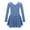Blue, variant on YONGHS Kids Girls Ballet Dance Leotard Tutu Dress Long Sleeve Gymnastics Dancewear Light Blue 13-14