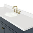 thumbnail image 4 of Ariel Hamlet 67 Inch Single Oval Sink Vanity With White Quartz Countertop W/ 1.5 Edge In Midnight Blue, 4 of 11