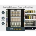 thumbnail image 3 of OUTBID 53" Under Counter Beverage Refrigerator, 12.5 Cu.Ft Three-Sided Glass Door Display Cooler with LED Lighting and LCD Screen, Ideal for Beer, Soda, Wine, Perfect for Kitchen, Shop, and Bar Use, 3 of 9