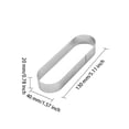 thumbnail image 3 of Toystoory Molde ovalado para tartaleta de acero inoxidable, anillo para tarta de Mousse, Hotel, comedor, Bar, cafetería, molde para hornear DIY, Cocina y Comedor 13cm Toystoory HA081246-03, 3 of 6