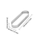 thumbnail image 5 of Advancent Molde ovalado para tartaleta de acero inoxidable, postre, pastel, anillo para tarta, hogar, Hotel, comedor, Bar, cafetería, molde DIY Cocina y Comedor 13cm Advancent HA081246-03, 5 of 6