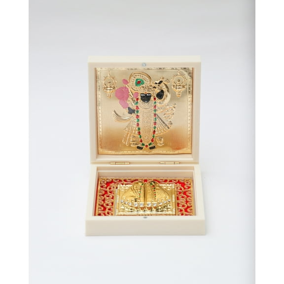 Shreenathji - Charan Paduka White (Medium)