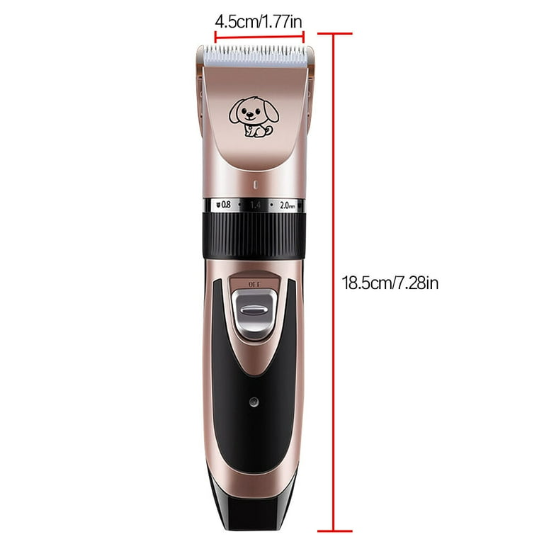 Electronic Pet Shave Clipper Hair Trimmer Set 5 Modes Rechargeable