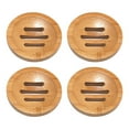 thumbnail image 5 of HJQEQVD Wooden Soap Dishes, 3.2 Inches Round Wood Soap Tray, Small Circle Soap Holder, Bathroom Shampoo Bar Holder, Bar Soap Holder for Shower, Scrub Sponge Tray for Kitchens, 5 of 8