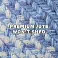 thumbnail image 6 of Homespice Denim Jute Blue 8x10' Braided Area Rug for Living Room, Bedroom Rug and Dining Room. Pet Friendly. Decor Styles- Farmhouse Rug, Rustic, Vintage, Cottage, Primitive, Country, Boho Rug, 6 of 9