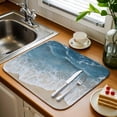 thumbnail image 3 of Dish Drying Mat for Kitchen Countertop, Beach Wave Absorbent Microfiber Dish Mat Reversible Quick Dry Non Slip Draining Mat Kitchen Drying Pad for Dishes, Utensils 18x24 Inch Summer Beach Nature, 3 of 9
