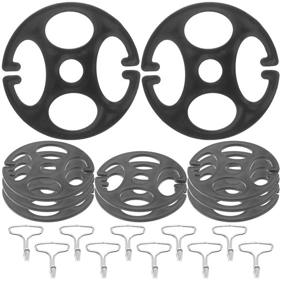 10 Uds. De discos de bisagras de plástico y 10 Uds. De ganchos y Clips de Metal para fijación de cojines de asiento de coche, accesorios de repuesto para fundas de asientos de coche