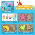 thumbnail image 4 of Beach Toys for Kids 3-10, Ice Cream Sand Toddlers Sandbox with Bucket 27 Pcs, Shovels, Cupcake Dessert Molds, Mesh Bag, Travel Girls, 4 of 6