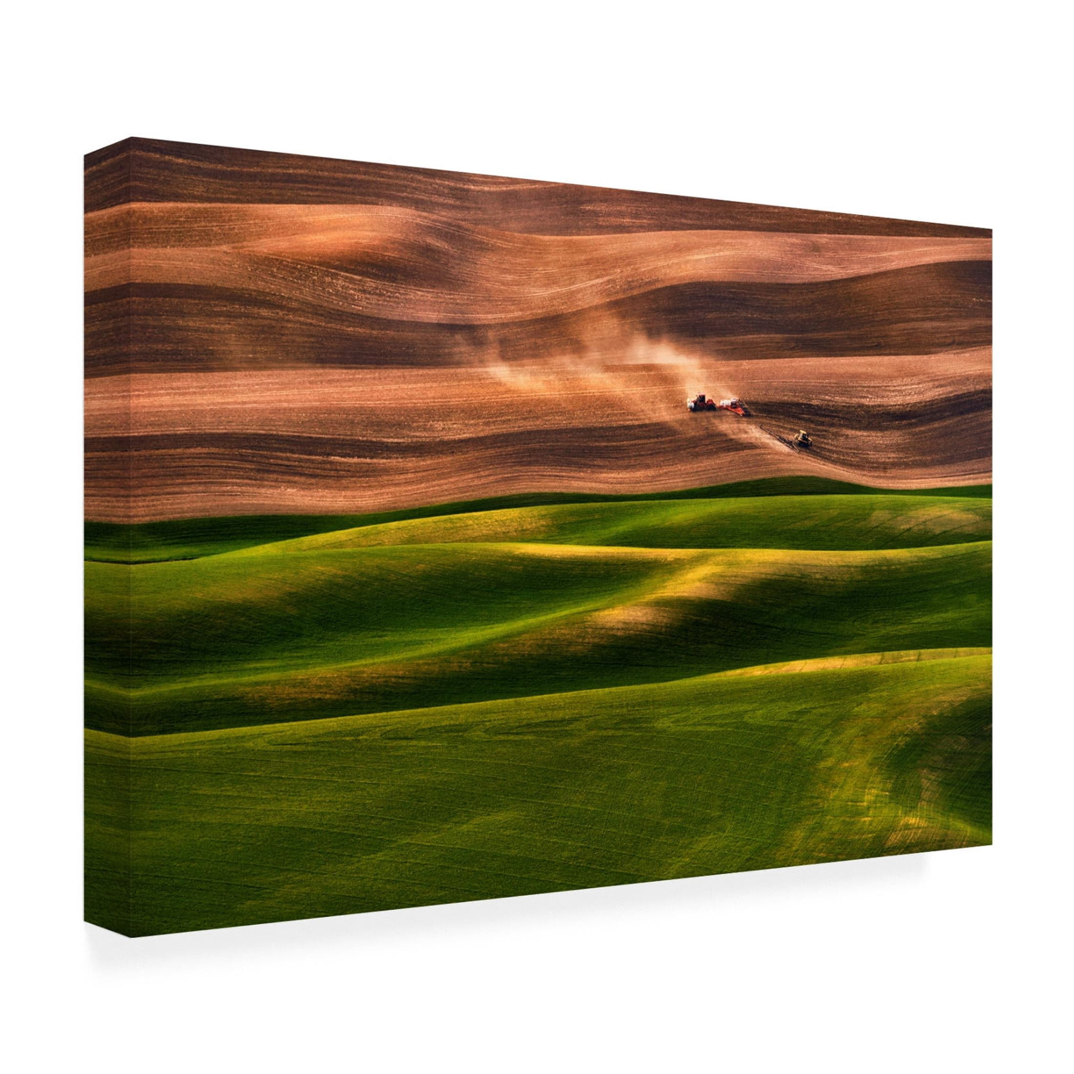 Canvas Wall Art - Lydia Jacobs 'Farmland' Wall Art for Living Room, Bedroom, or Office Décor by Trademark Fine Art - 47 x 30 Inches