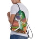 thumbnail image 3 of Bolsa con cordón clásica de Rick y Morty, plegable, para deportes, fitness, unisex, bolsa de viaje para deportes de playa, mediana, 3 of 8