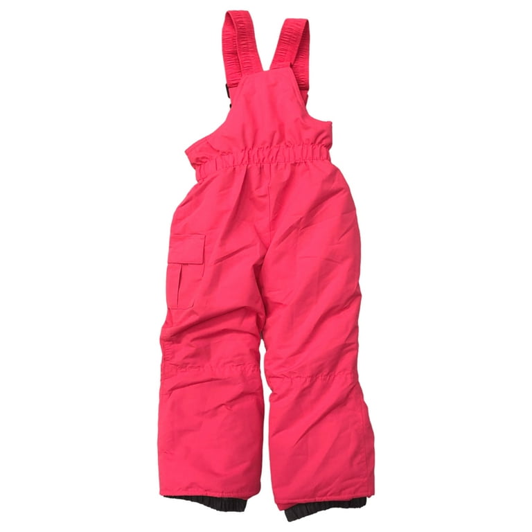 Iceburg Girls Colorful Neon Hot Pink Snow Bibs Ski Pants Small (4/5) 