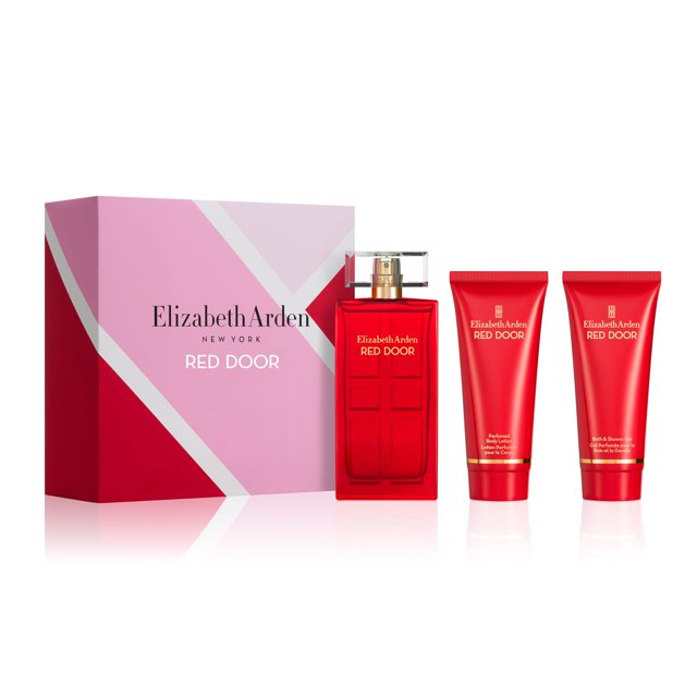 Set de regalo de perfume Elizabeth Arden Red Door para mujer, 100 ml, 3 piezas