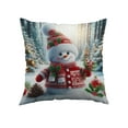 thumbnail image 2 of Horivan 2 Packs Christmas Pillow Covers 17x17 Inch Soft Flannel Holiday Decor for Couch Sofa Bedroom Festive Home Accents Living Room Throw Pillow Cases, 2 of 6