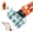 orange-black, variant on Dog Pooper Scooper, 7-Claw Portable Pet Waste Picker Upper, Hands-Free Sanitary Poop Grabber with Built-in Bag Dispenser, Wrist Strap & 1 Roll Poop Bags, for Small Medium Large Dogs Walking