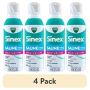 (4 pack) Vicks Sinex Saline Moisturizing Ultra Fine Nasal Mist with Aloe, Drug Free, 5 oz