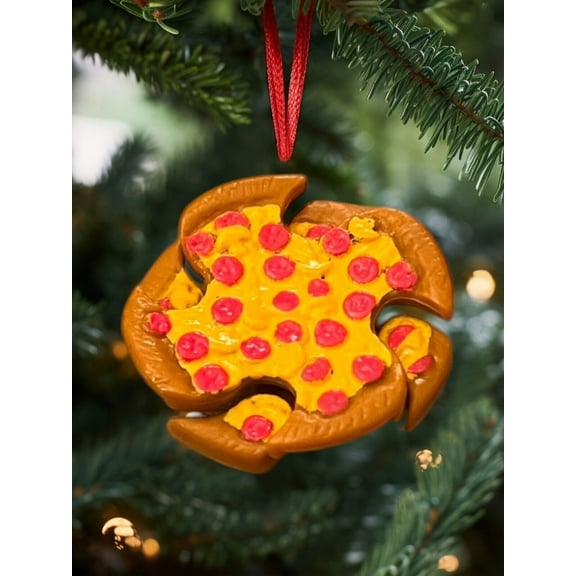 ORNAMENT 1992 TNMT Michealangelo Nunchakus Pizza Tossin Ninja Star 2”