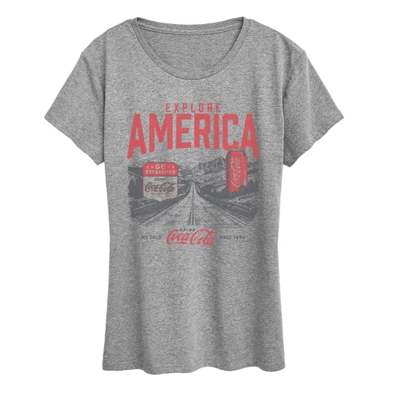 Coca-Cola - Explore America Coke - Women's Short Sleeve Graphic T-Shirt