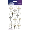 thumbnail image 3 of Wilton Metallic Multicolor Inspirational Words & Crosses Vinyl Solid Stickers, 18 Pieces, 3 of 4
