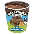 thumbnail image 4 of Ben & Jerry's Non-GMO Top Peanut Butter over The Top Ice Cream Cage-Free Eggs Kosher Milk, 1 Pint, 4 of 10