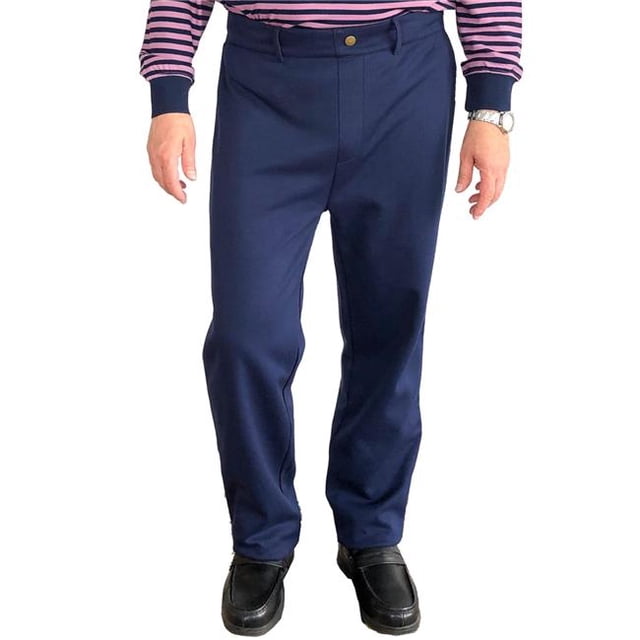 Ovidis 1-603-180-2 Back-Panel Adaptive Pants for Mens - Jack, Navy - Small