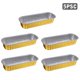 thumbnail image 1 of Caja De Lata De Freidora De Aire Freidora de aire desechable, bandeja de lata, papel de aluminio, caja de lata para hornear, bandeja para barbacoa (oro, 5 uds.) Ehuebsd Libre de BPA, 1 of 9