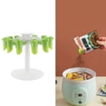 thumbnail image 4 of YAHHU 360° Rotating Spice Bag Rack – ABS PP Sealing Clip Organizer with 12 Slots & 3 Dispensing Holes for Kitchen Countertop, 4 of 15
